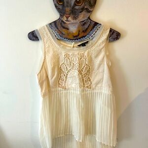 American Eagle ethereal pleaded shirt